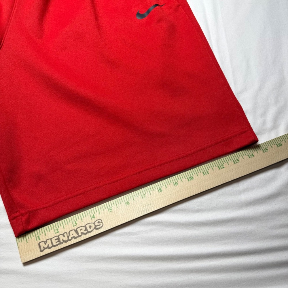 Nike Dri-FIT Basketball Shorts Mens XXL Red Black Zipper Pockets Athletic Gym - Picture 11 of 11